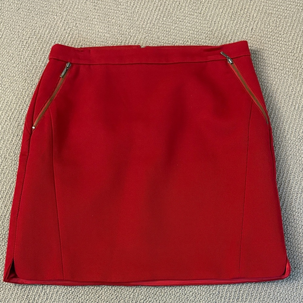 Brooks Brothers Elegant Red Mini Women's Skirt
